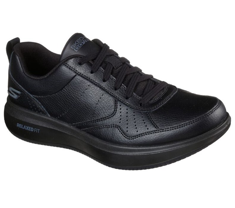 Skechers Herr Svarta Sneakers - Gowalk Steady - Sverige (DOYWS-2913)